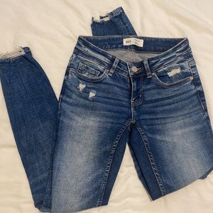 bke stella low rise ankle skinny jeans 24x27